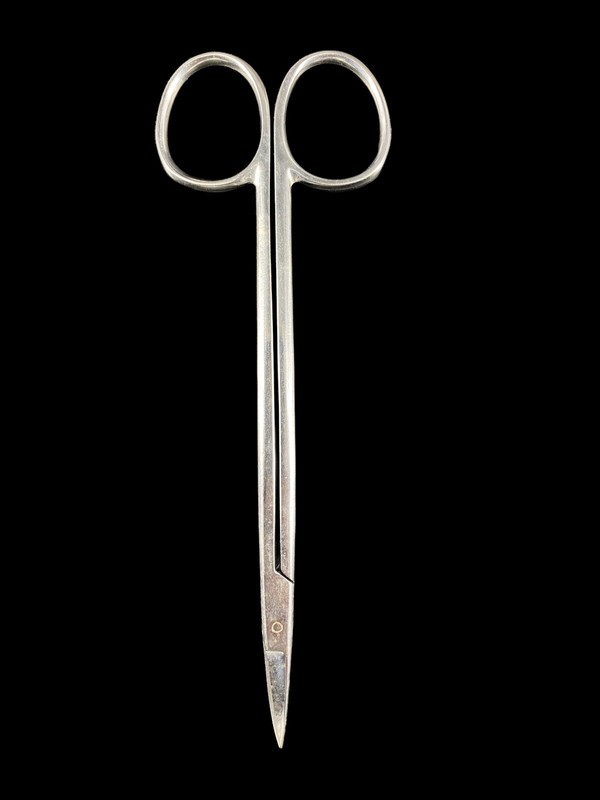 Vtg Hermann Germany Stainless Steel Surgical Scissors Curved Dental 6.25" EX+ gallery