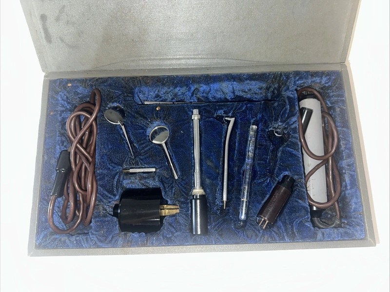 VINTAGE BURTON’S VITALOMETER TOOTH TESTER DIAGNOSTIC KIT tested , with Case