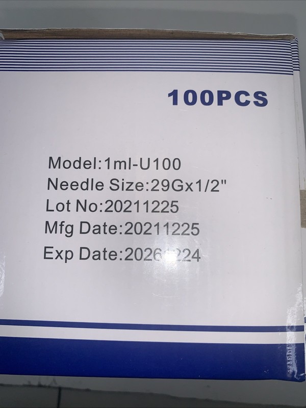Box of 100 1ml Syringes Measuring Lab Disposable Supply tools 100 unit gallery