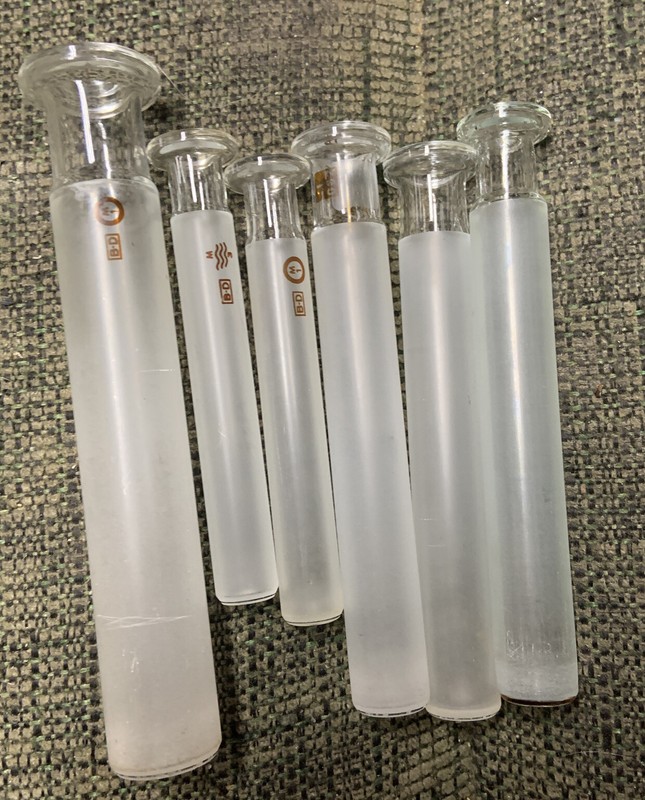 Lab Supplies Vintage large glass B-D plungers for medical syringe (7)