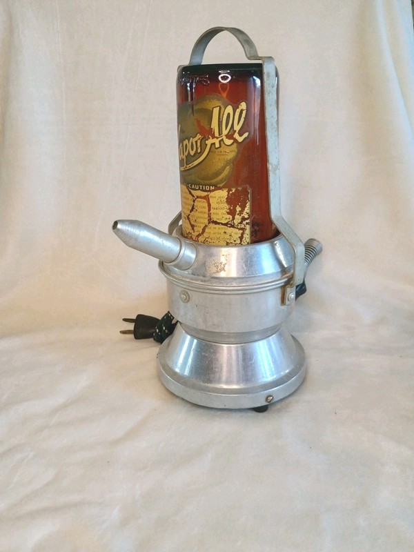 Vintage Vapor All Vaporizer Humidifier Amber Glass Bottle Made in USA gallery