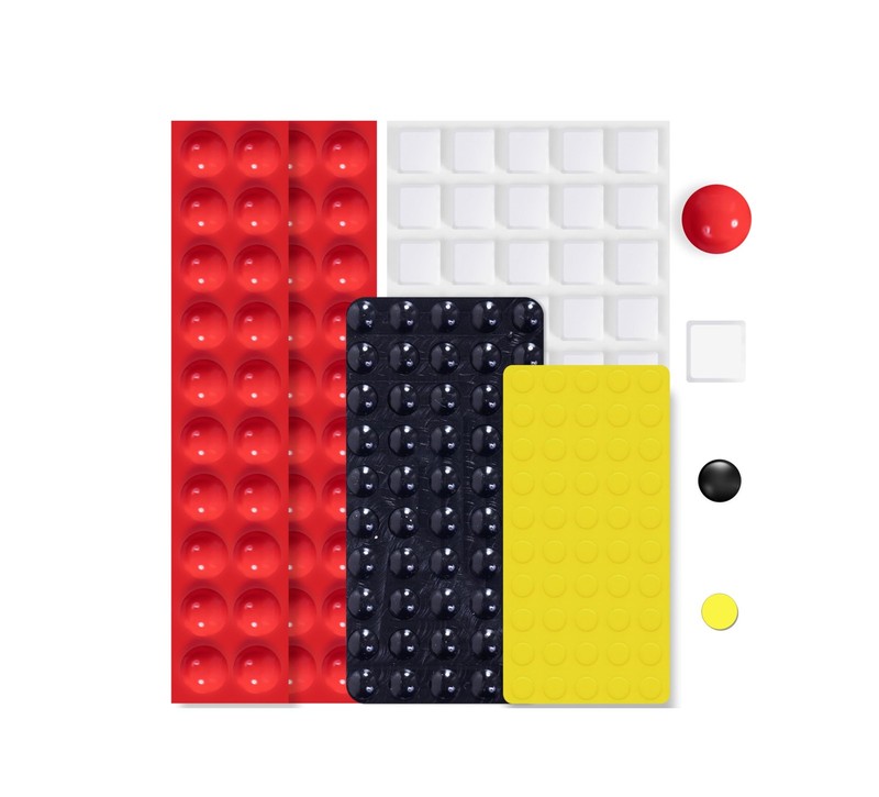 Bump Dots for Visually Impaired 165 Pcs Combo Pack(Red,Yellow,Black,White) – …
