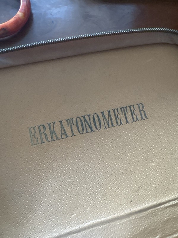 Vintage Germany Erkatonometer Blood Pressure Medical Equip Manual Cuff W/case gallery