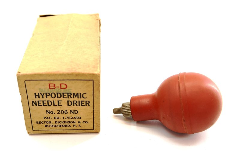 Vintage NEW B-D Hypoedermic Needle Drier No 206 ND in Box BECKTON DICKINSON & CO