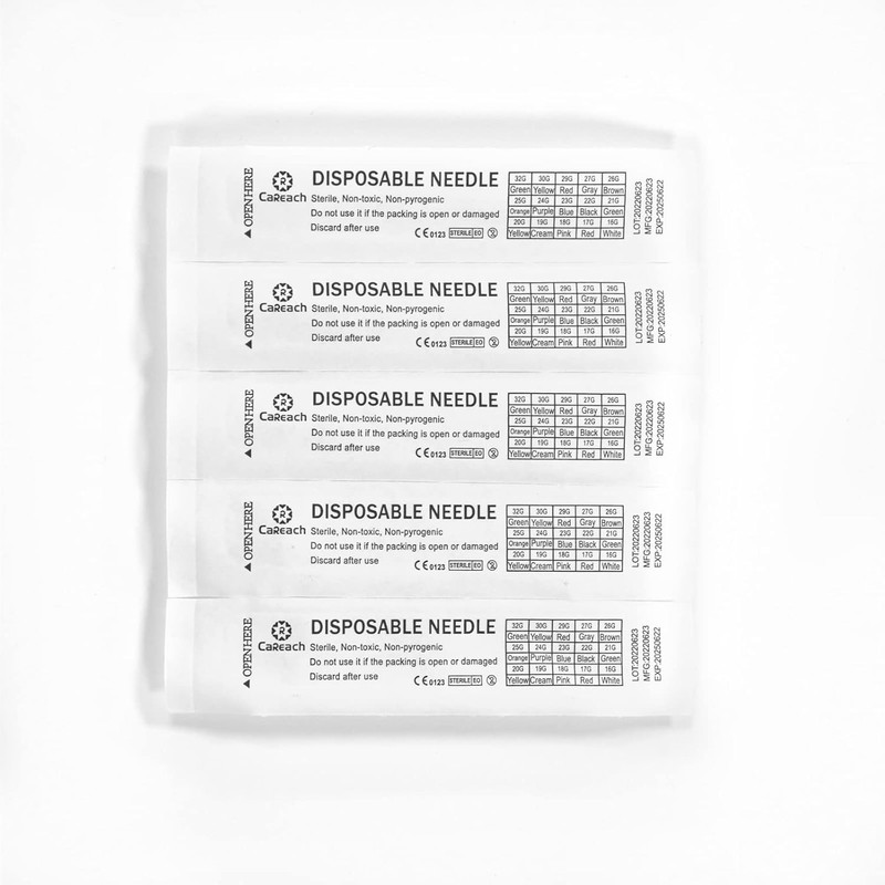 Versatile 21 Ga 1 Inch Stainless Steel Needles - 100pcs for Various Applications gallery