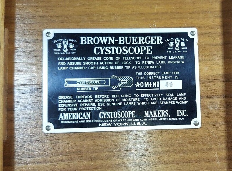 Antique Brown-Buerger Cystocope Not for use For Collectible Only in Wooden Box gallery