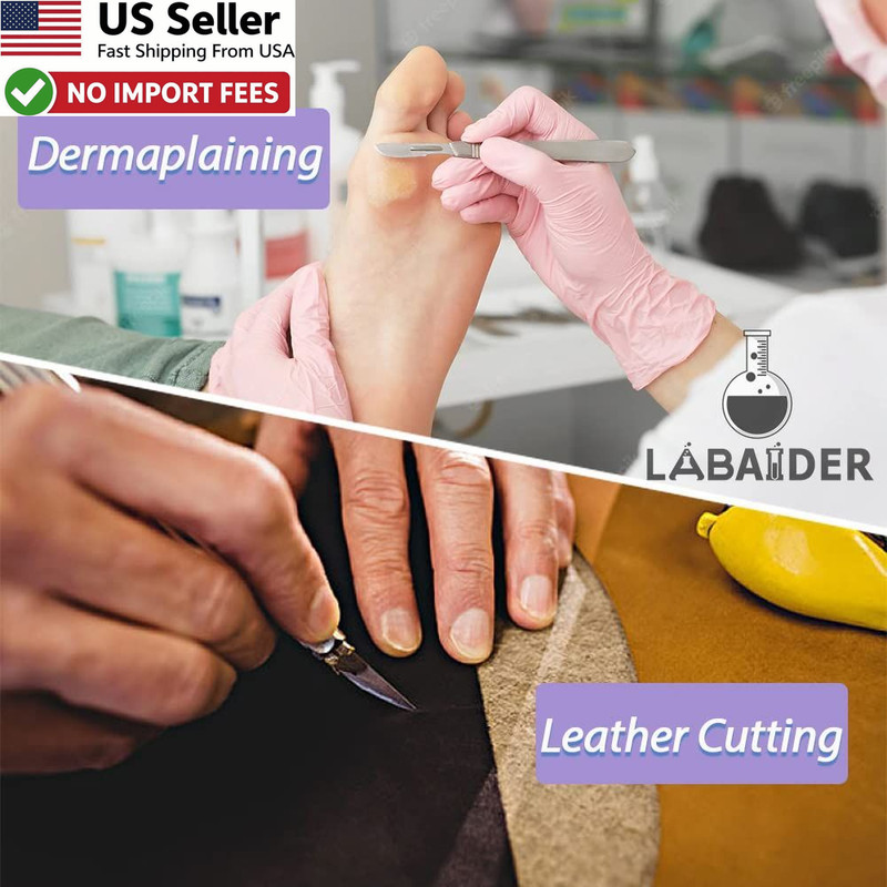 #10 Sterile Disposable Surgical Scalpel Blades Biology Dermaplaning 10PK FROM US gallery