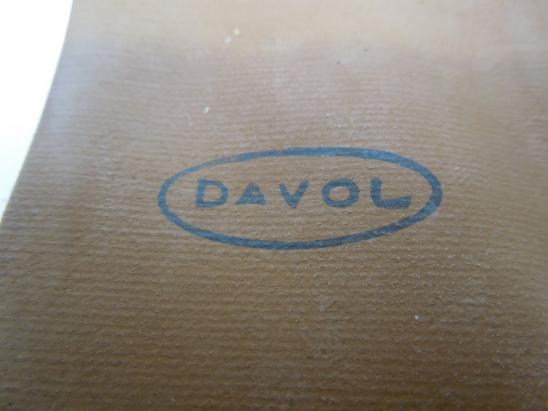 VINTAGE DAVOL THROAT ICE BAG Rubberized with original lace and clasp. gallery