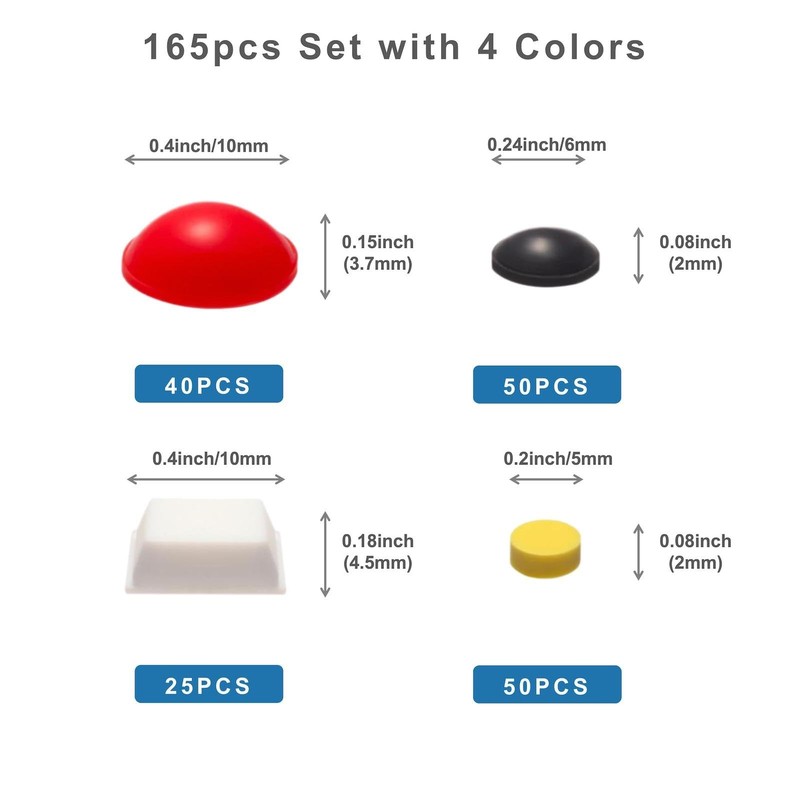 Bump Dots for Visually Impaired 165 Pcs Combo Pack(Red,Yellow,Black,White) - ... gallery