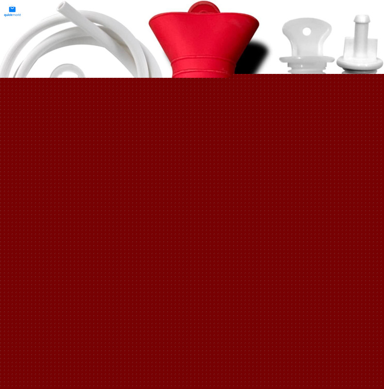 2 L Enema Bag ，Coffee Kit with 5.0 ft. Long Silicone Hose ,2 Red