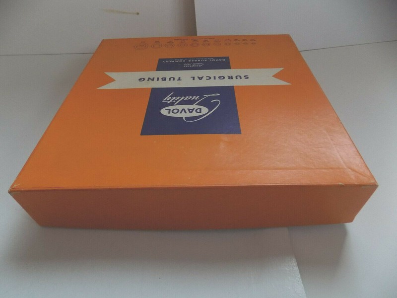 Vintage "Davol Quality Surgical Tubing" Cardboard Box...Davol Rubber Company gallery
