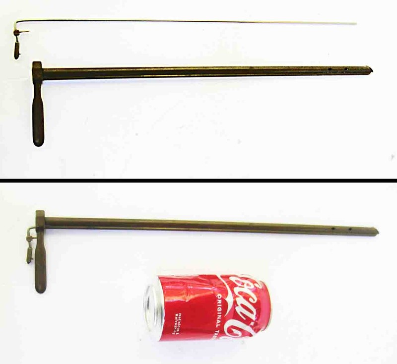 Uncommon "PILLING PHILA-USA" marked EXTRA LONG 15" Brass LARYNGOSCOPE w/ Light gallery