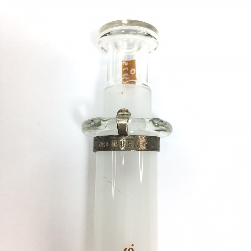 B-D Luer 10cc Glass Syringe PROPERTY of US • Q5775 Vintage 1953 Becton Dickinson gallery