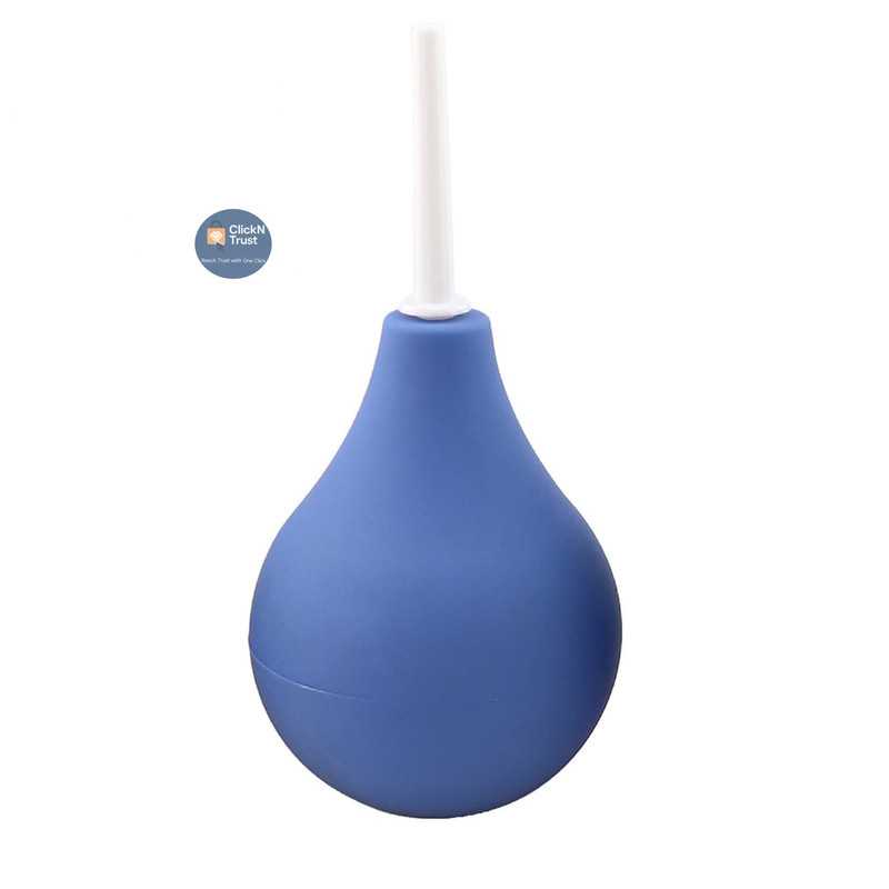 BodunDirect Anal Douche Enema Bulb Vaginal Blue, 7.4 Ounce, Blue