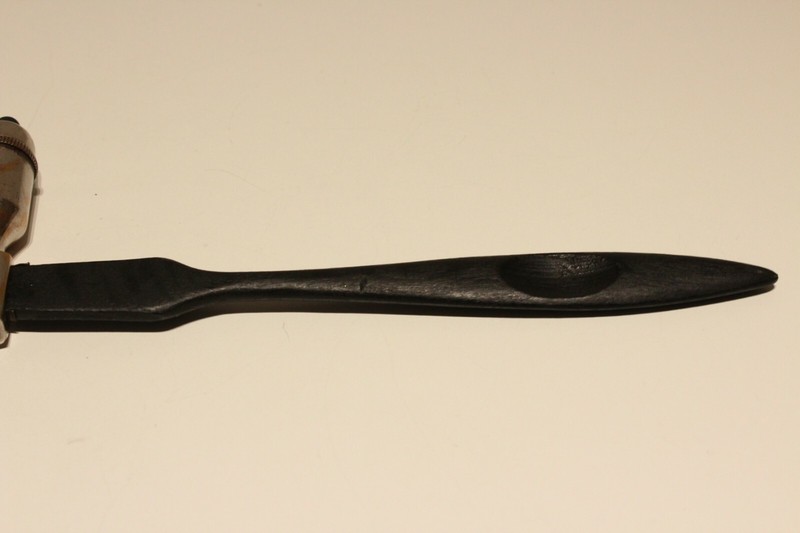 VINTAGE WW2 ERA MEDICAL DOCTORS REFLEX ORTHOPEDIC HAMMER WITH WOODEN HANDLE gallery