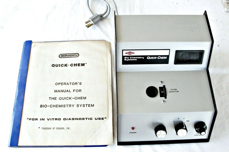 Seragen Dow Bio Chemistry Quick-Chem Complete with Manual ~ Made in the USA