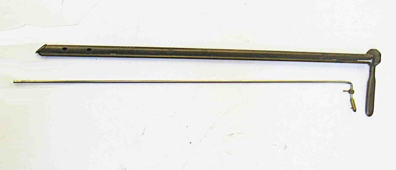 Uncommon “PILLING PHILA-USA” marked EXTRA LONG 15″ Brass LARYNGOSCOPE w/ Light