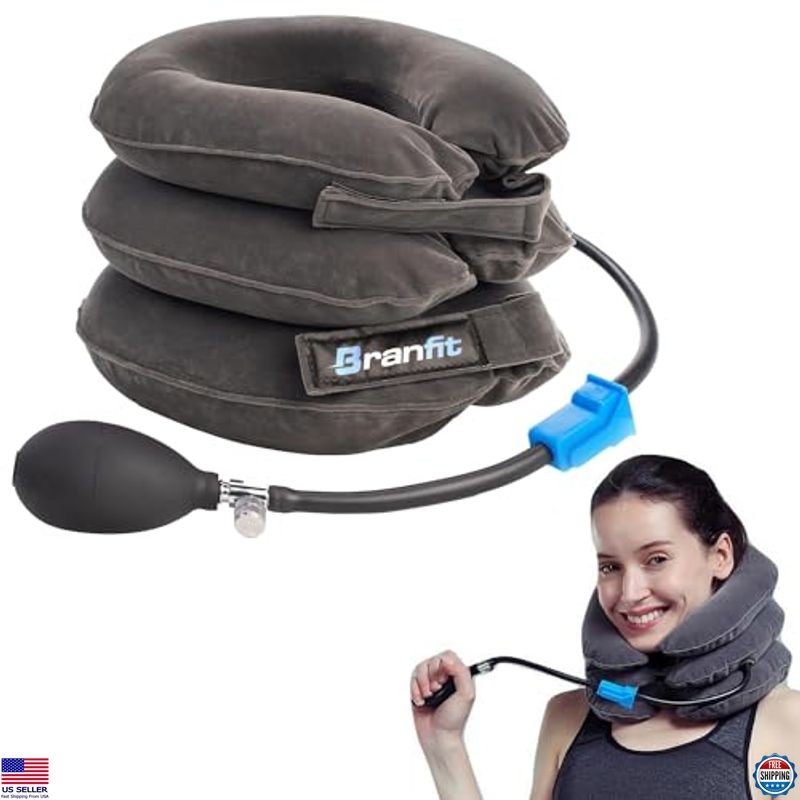 Cervical Neck Traction Device Pro - Adjustable Support & Stretcher for Relief