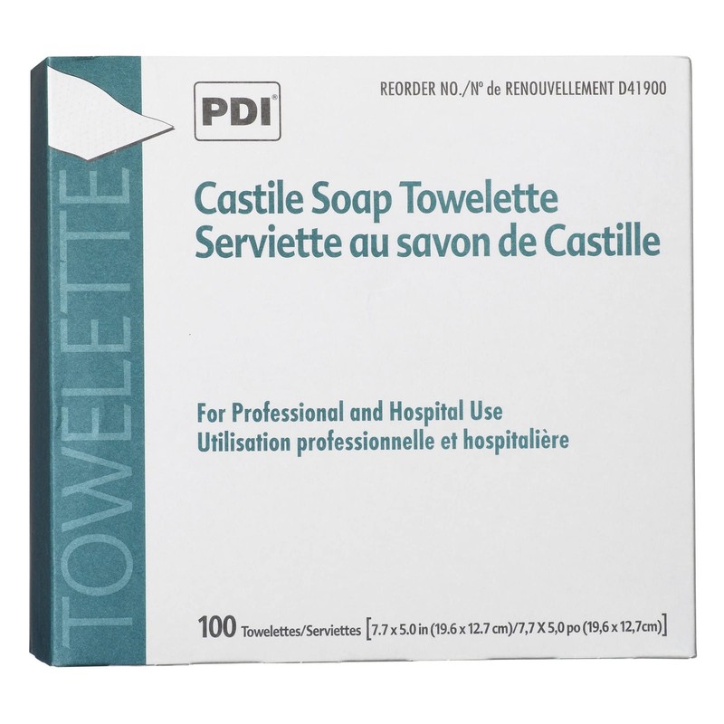 PDI Castile Soap Towelette, 1 Box of 100 Individually 100 Count (Pack 1) gallery