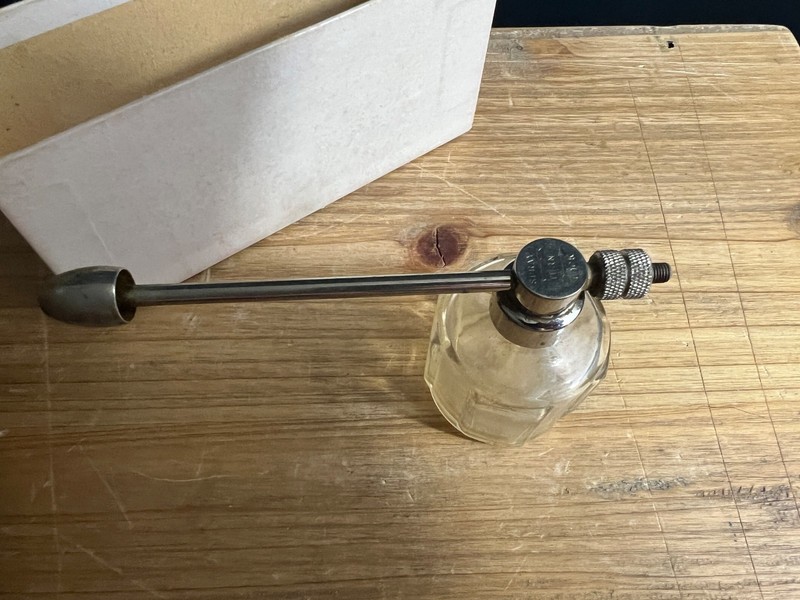 VINTAGE ANTIQUE PERFUME? Atomizer WITH UNATTACHED BULB AS SHOWN UNBRANDED? BOX gallery