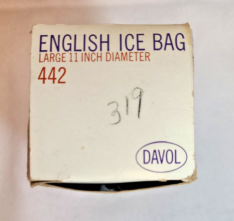 Vintage Davol 11" English Ice Bag, #442, NOS Not For Use gallery
