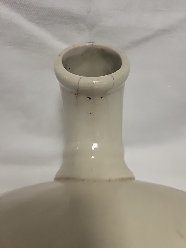 Antique IRONSTONE Bedpan with Urinal Spout - Hallmark British Royal Coat of Arms gallery