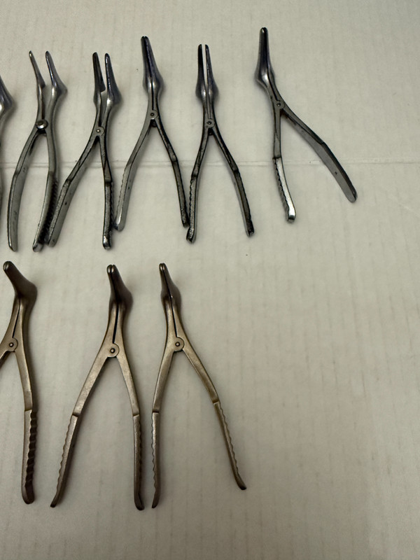 Vintage Surgeon's bulk Lot of 21 Nasal Speculums ENT Doctor gallery