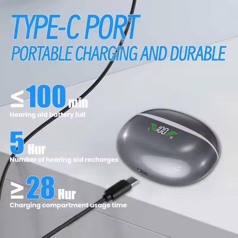 Advanced Hearing Aid for Seniors: 16-Channel with Noise Cancellation Technology gallery