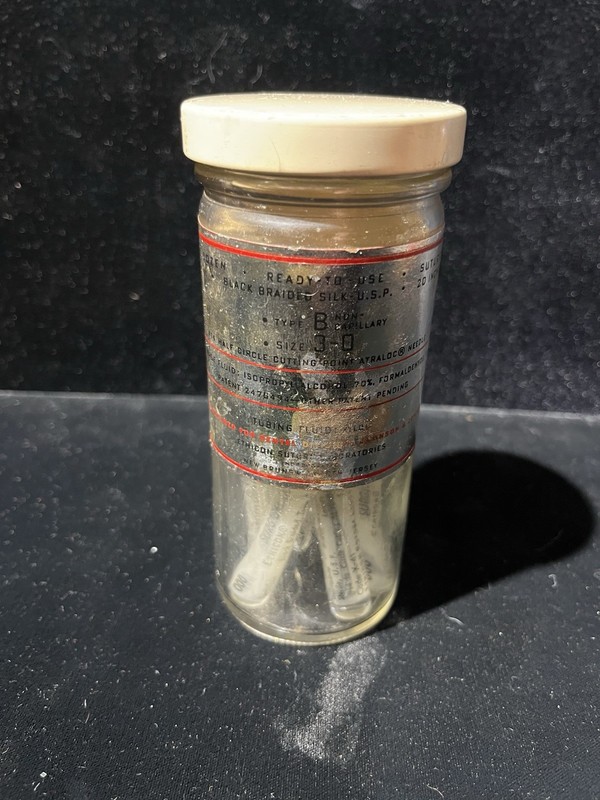 VTG Rare Medical Collectible Ethicon Sutures in Jar BX-41 gallery