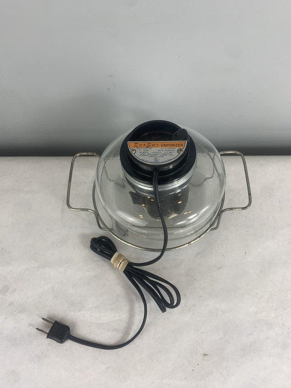 Rex Ray Vaporizer Water Steamer model x-359a Glass Metal Holder ￼ Vintage￼