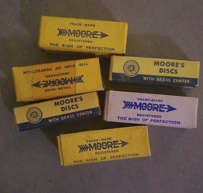 6 Vintage Boxes Moore’s Discs Dentistry Dental Grinding & Pol Coarse & Med RARE!