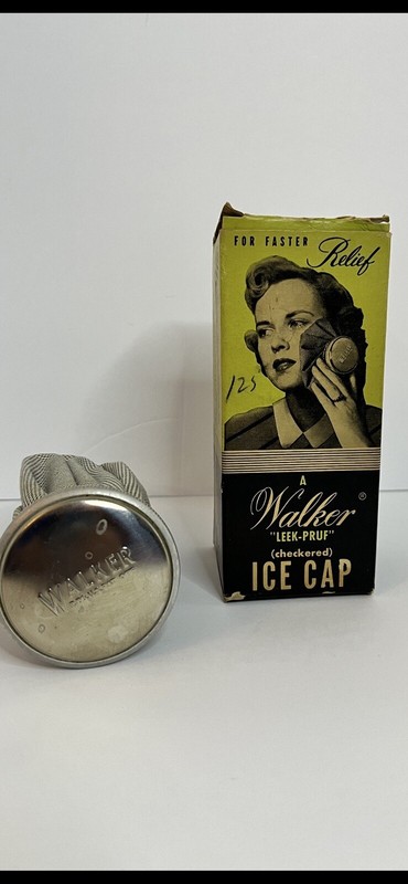 Vintage Walker Leek-Pruf 6" Checkered Ice Cap Pack Collectible Prop gallery