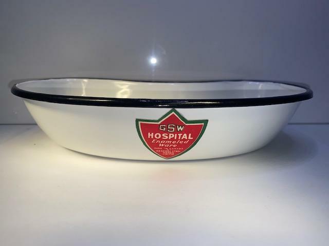 NOS 1960's GSW Canada Hospital Enameled Ware 9.5" Enamel Kidney Dish Tray