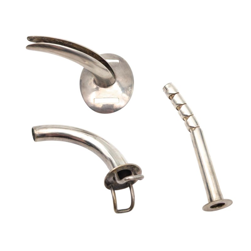 Vintage Silver Pediatric Tracheostomy Cannula & Introducer gallery
