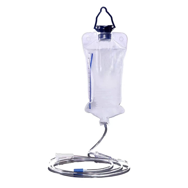 Reusable Home Enema Kit , 1200ML Enama Bag 1 Count (Pack of 1), Transparent