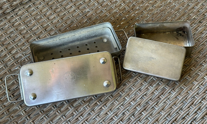 RUSSIA Medical Sterilizer Box Stainless Steel USSR equipment & tools – 2pcs
