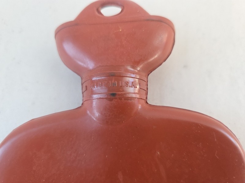 Vintage 1950's BF Goodrich Hot Water Bottle Model #1060 with Box for Baby 9x4.5" gallery