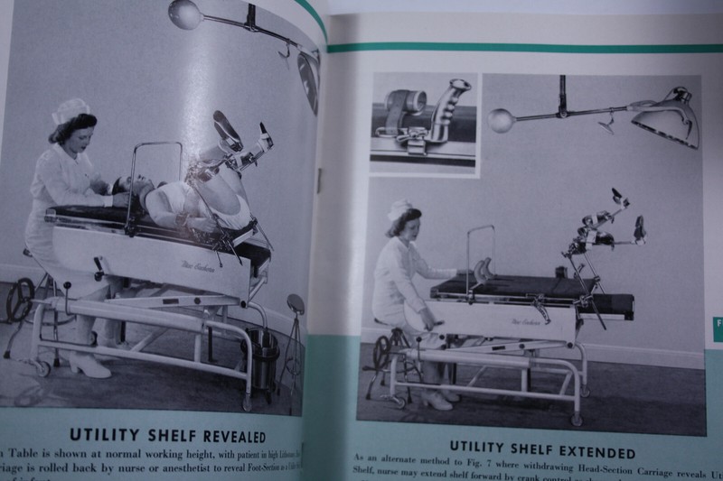 1948 OPERATING TABLE OBSTETRICAL CATALOG AMERICAN STERILZER MACEACHERN gallery