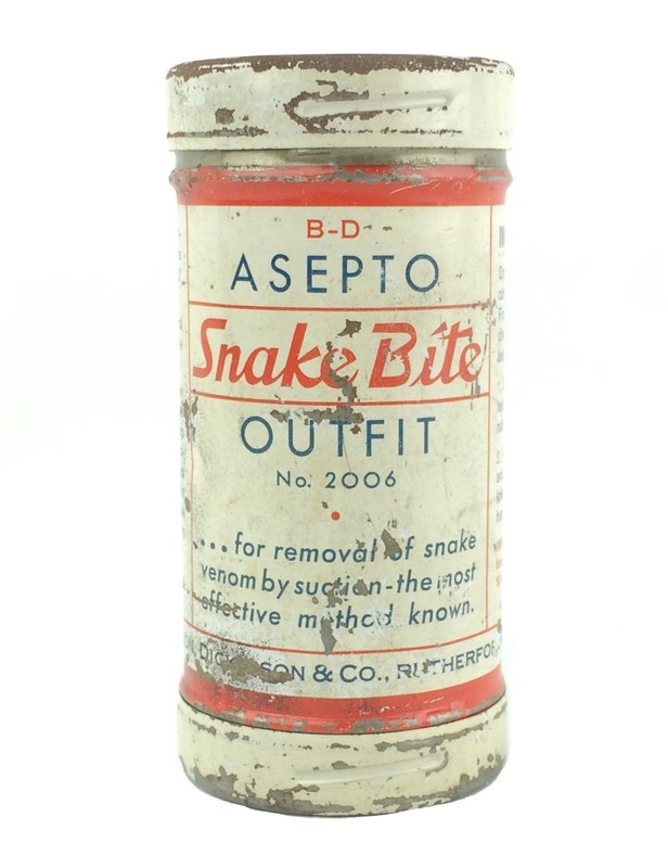 Vintage BD Asepto Snake Bite Outfit Kit Complete Never Used Nice No. 2006