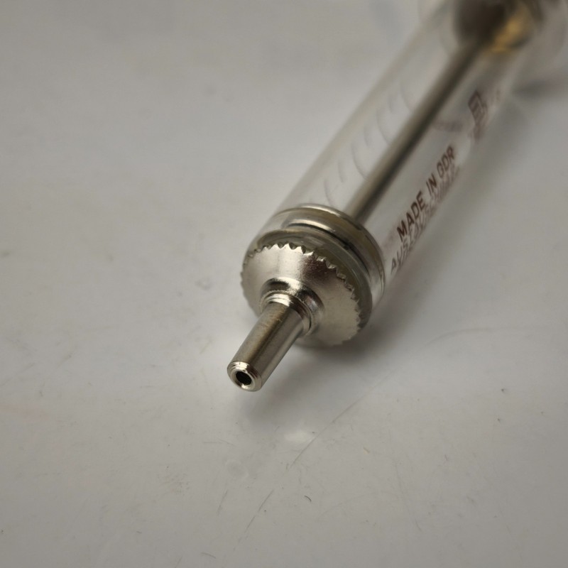Vintage Glass Syringe 5 cc MLW Injecta Steinach Uni - Record 77 Germany #6087 gallery