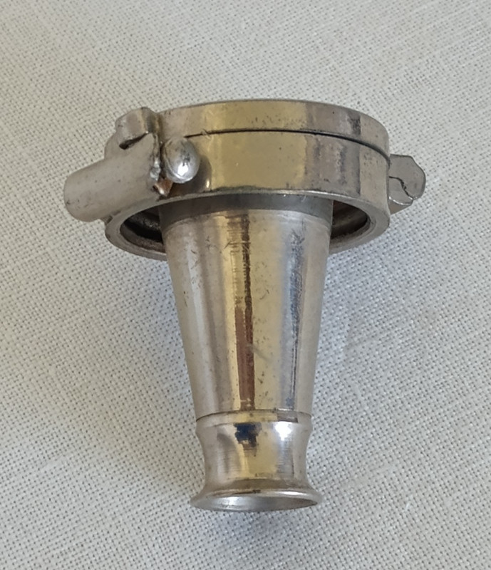 POCKET SPITTOON FLASK LID ONLY ~ Metal, Dr. Dettweiler's, 1900's gallery