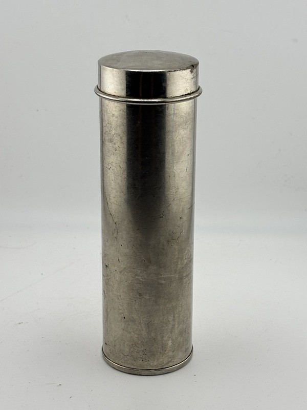 Vintage PSM Co Metal Medical Canister Cotton Applicator Holder Surgical gallery