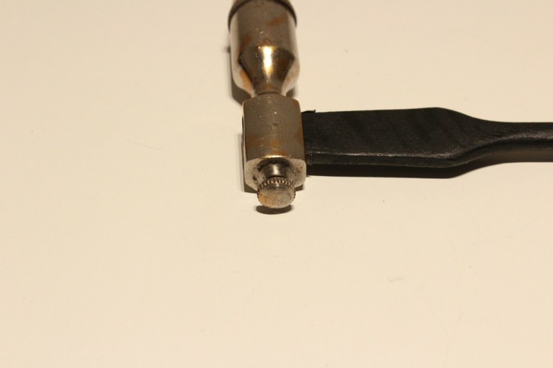 VINTAGE WW2 ERA MEDICAL DOCTORS REFLEX ORTHOPEDIC HAMMER WITH WOODEN HANDLE gallery