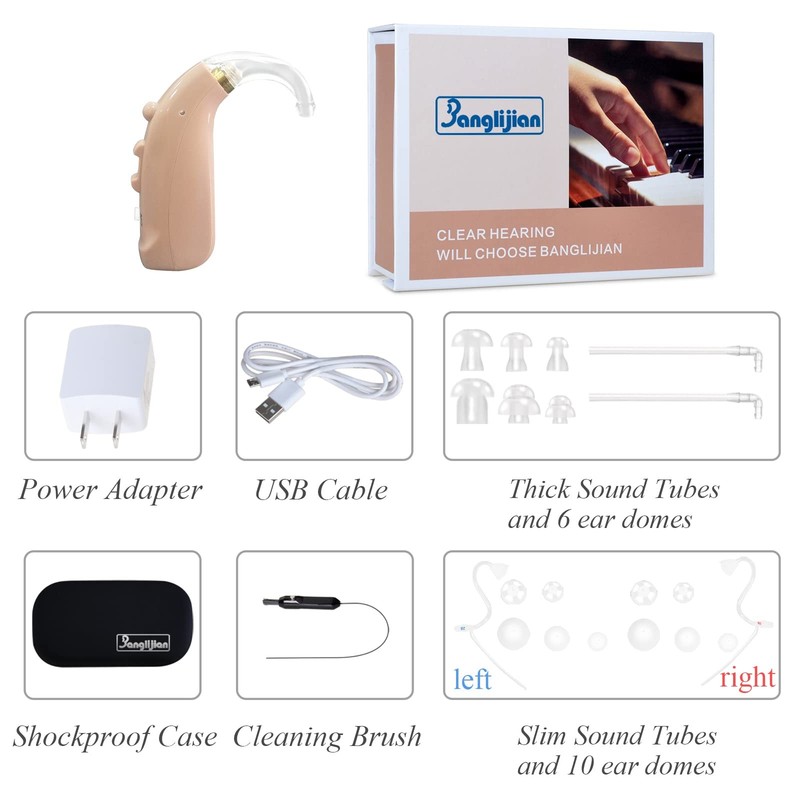 Banglijian Hearing Amplifier BLJ-109 Rechargeable 1 Count (Pack of 1), Beige gallery