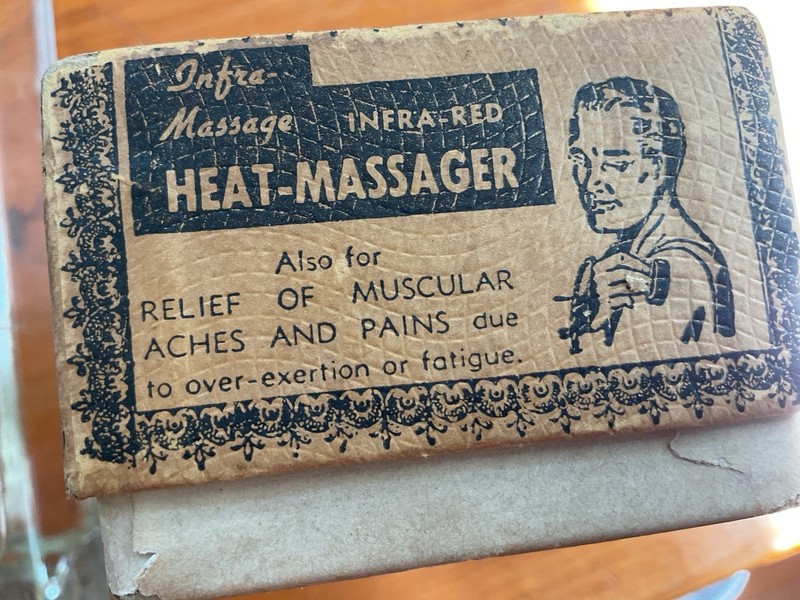 VTG MCM SIBERT Electric INFRA-RED CHARM HEAT MASSAGER W/Box Works! gallery