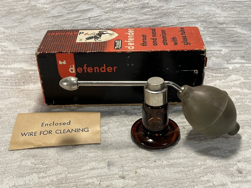 Rexall Defender Throat and Nasal Atomizer Original Box, Directions U.S.A. - 5214 gallery