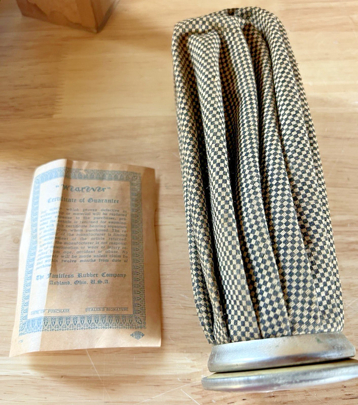 Vintage Wearever English Folding Style Ice Cap with Original Box #152 gallery