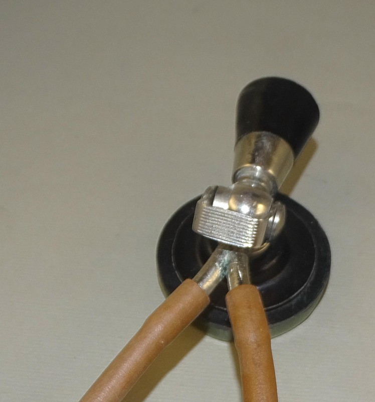 Vintage Classic Doctor Stethoscope ,Brown Tubes,Bakelite Parts gallery