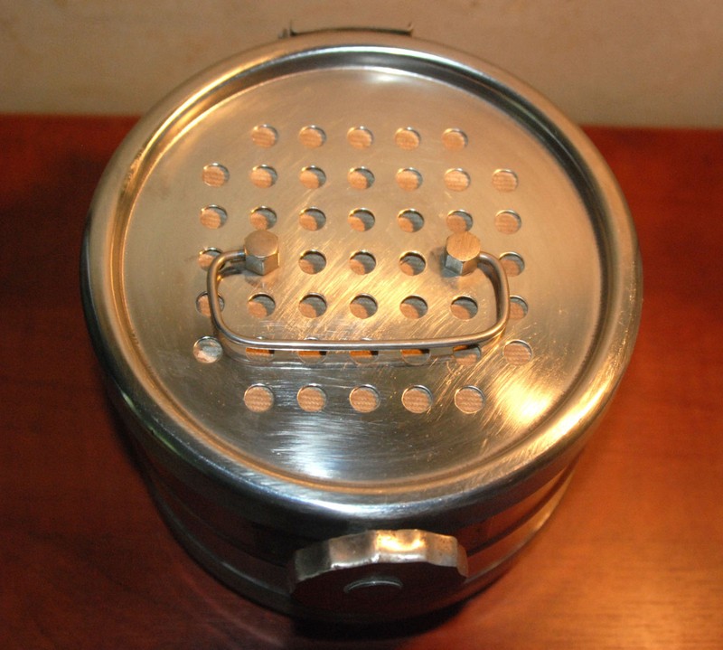 Vintage Medical Box Sterilizer Soviet USSR Original Stainless Steel Metal 1977 gallery
