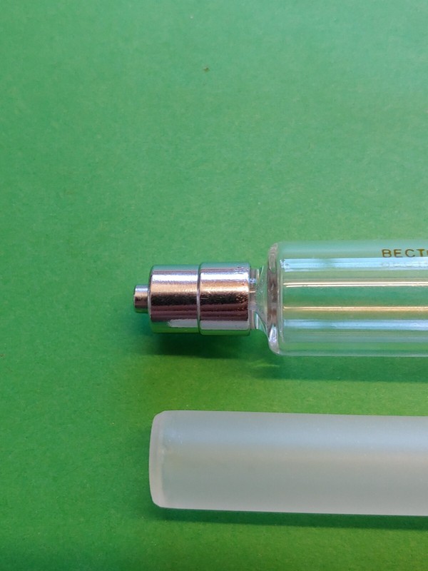 B-D Glass Hypodermic 10 cc Syringe Luer Lock. Made in Brazil gallery